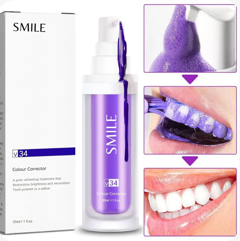 BrightSmile V34 - Blanqueador Dental + 2 Lápiz Blanqueador GRATIS
