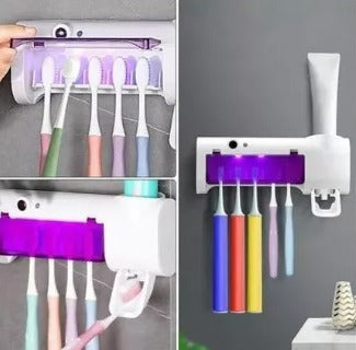 Esterilizador de Cepillo UV + Dispensador Exclusive® 3 en 1
