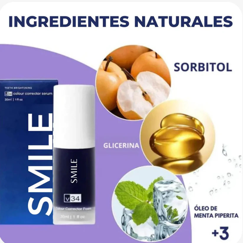 BrightSmile V34 - Blanqueador Dental + 2 Lápiz Blanqueador GRATIS