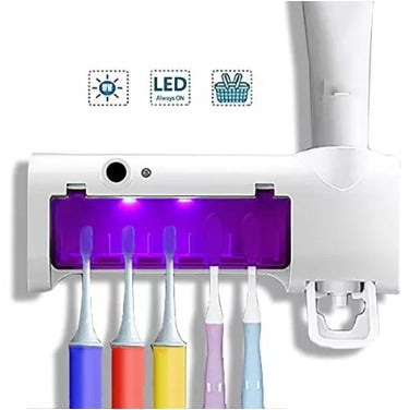 Esterilizador de Cepillo UV + Dispensador Exclusive® 3 en 1