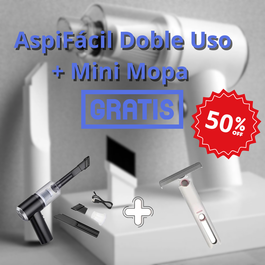 AspiFácil Doble Uso + Mini Mopa GRATIS
